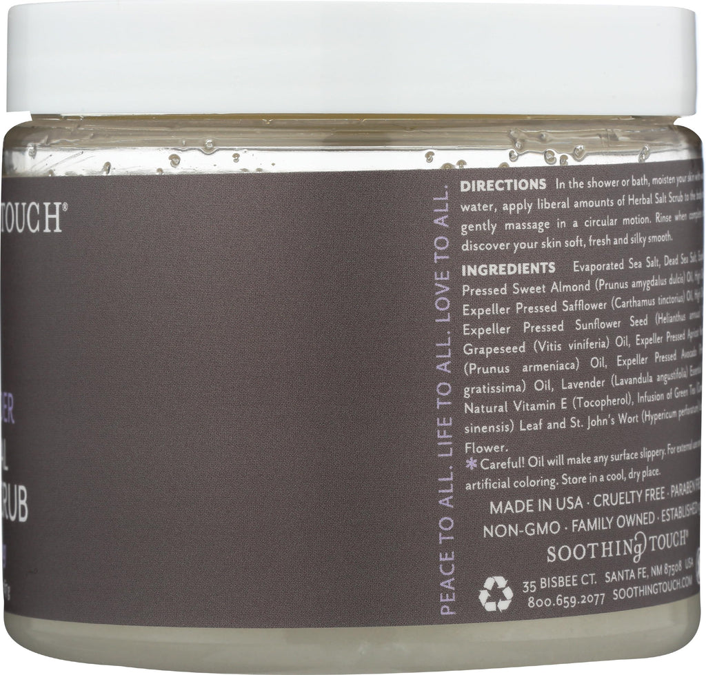 Herbal Salt Scrub, Lavender - 20 Oz