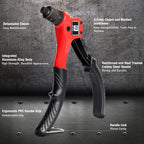 Rivet Gun Kit with 200 Pop Rivets, 4 Drill Bits and a case