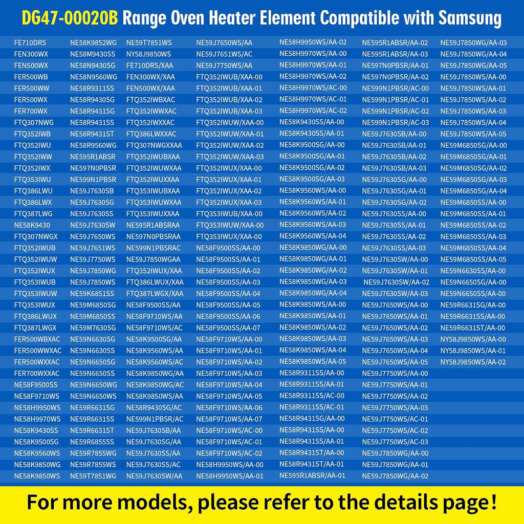 DG47-00020B Range Oven Bake Element 240V 3000W