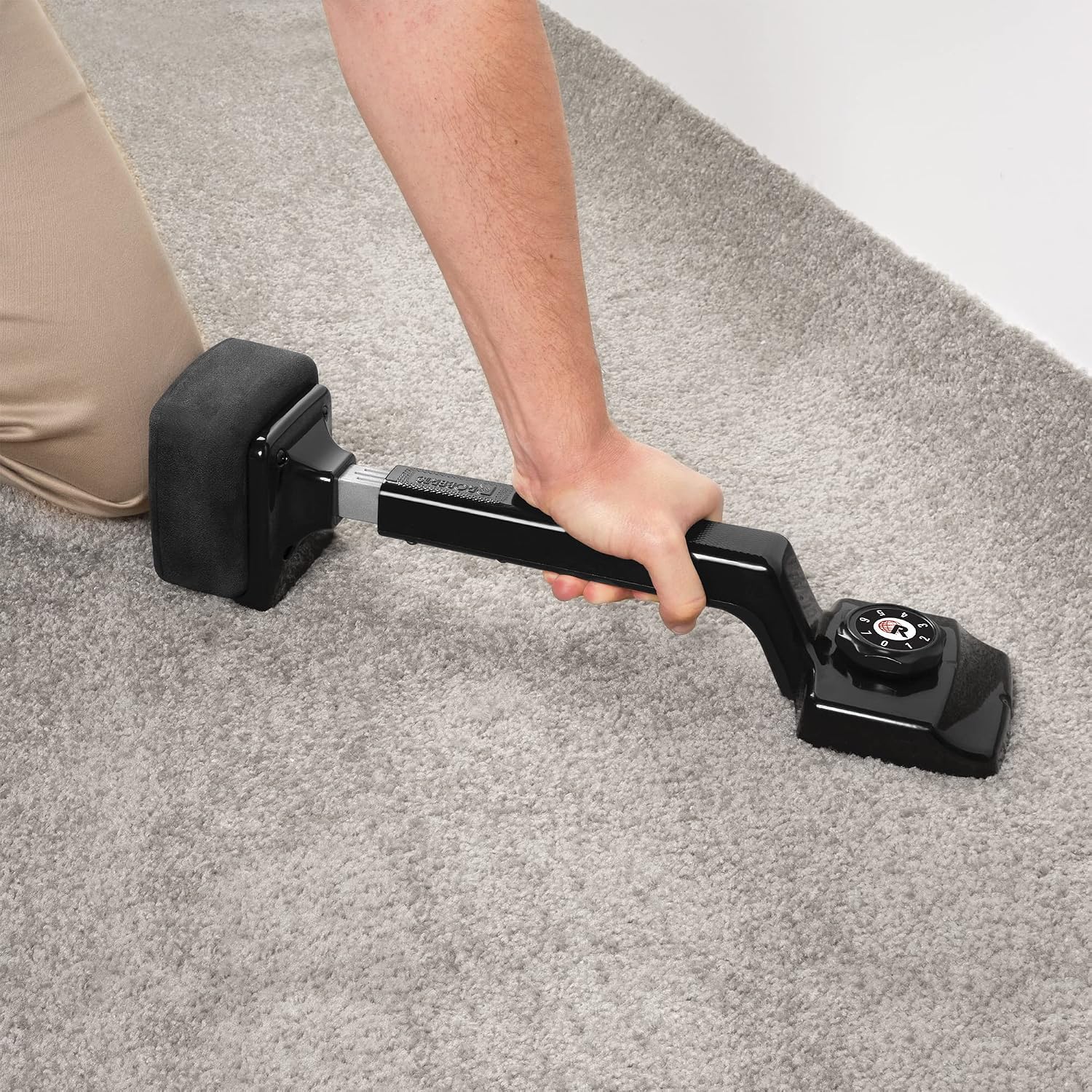10-412BKK Carpet Knee Kicker, Black