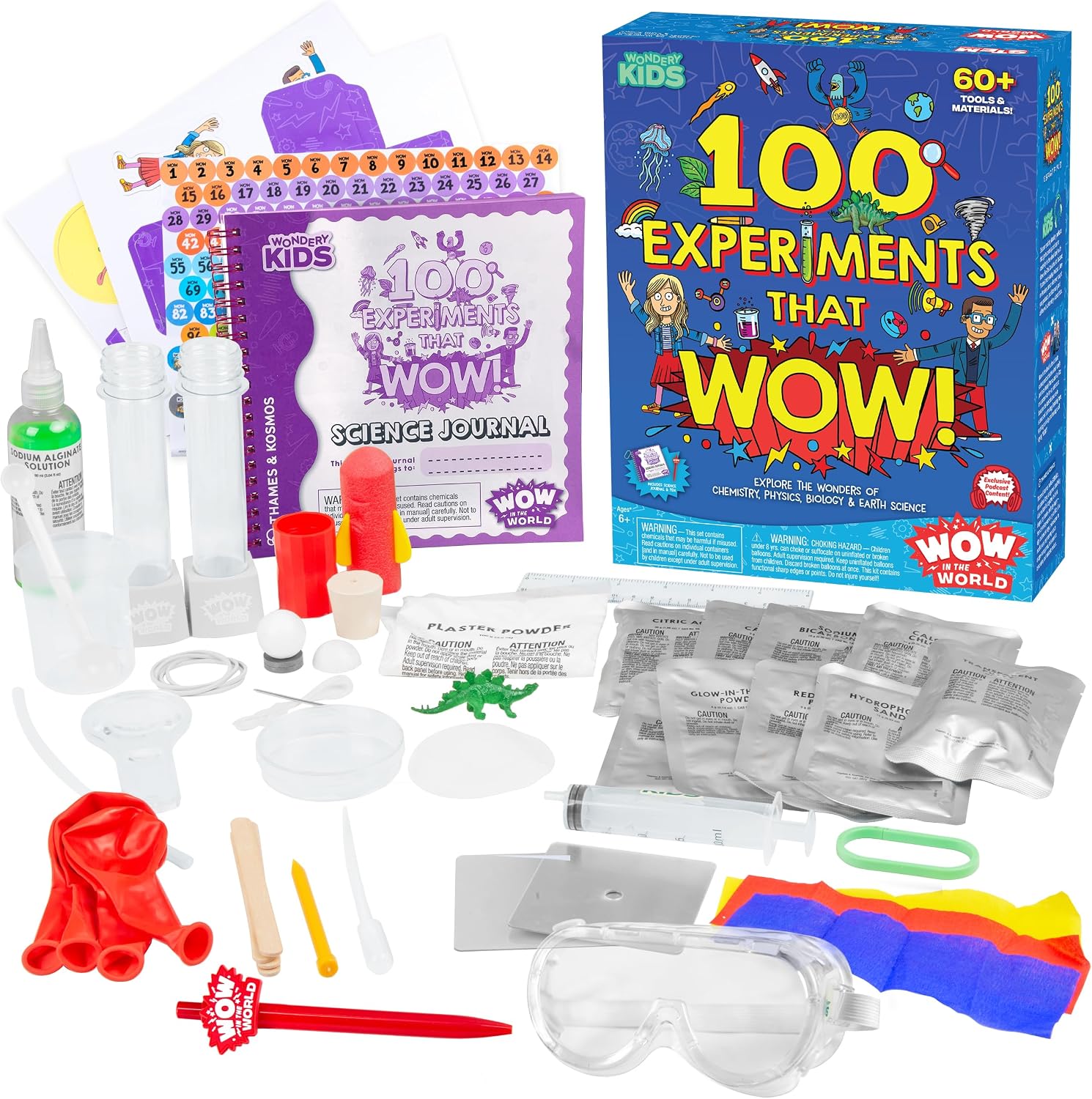 Wow in The World 100 Experiments That Wow Science Kit by Thames & Kosmos, Over 60 Tools & Materials, Unique