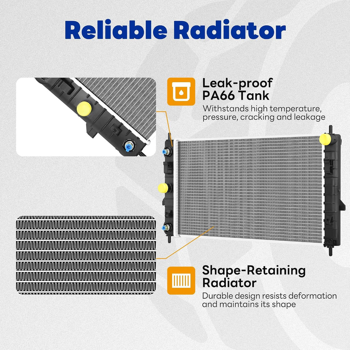 Aluminum Radiator Compatible with 2005-2010 Chevy Cobalt