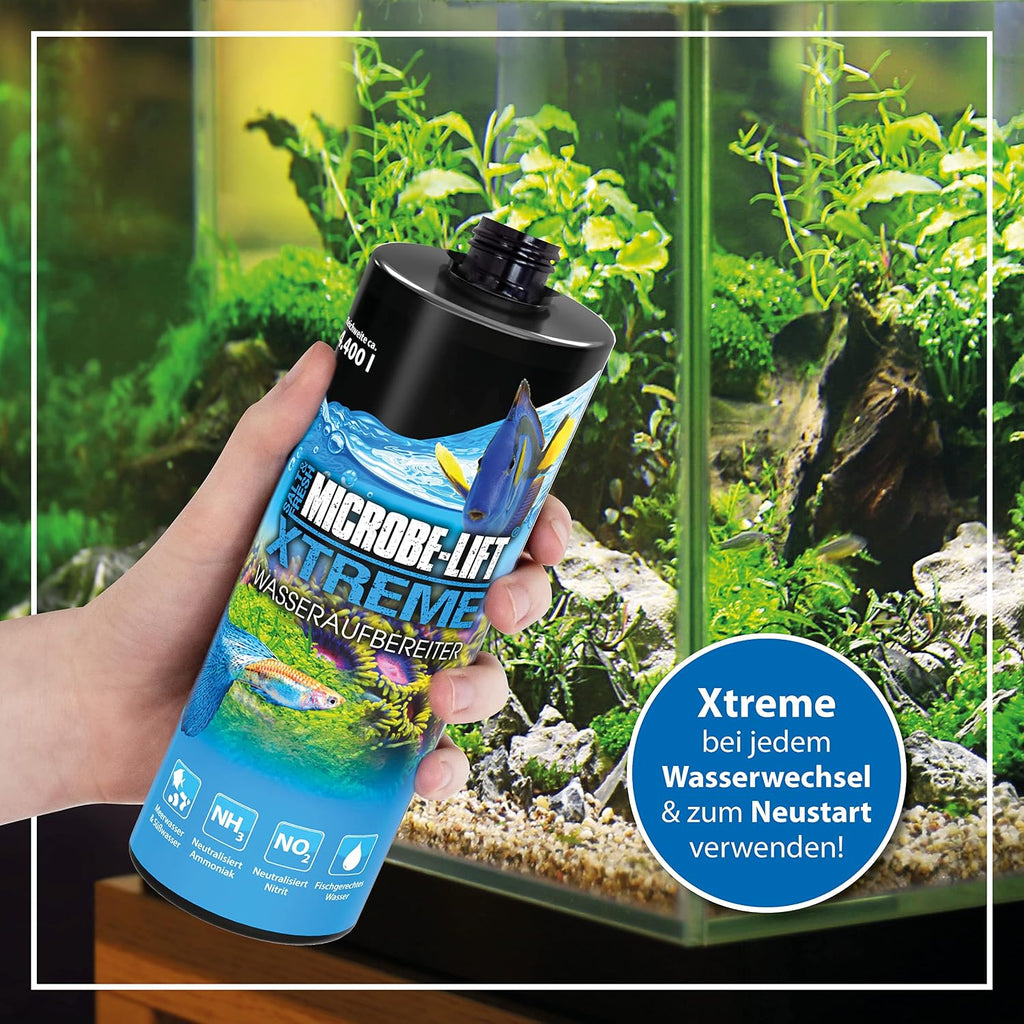Xtreme Water Conditioner Treatment for Aquariums and Fish Tanks, All-in-One Treatment for Freshwater and Saltwater