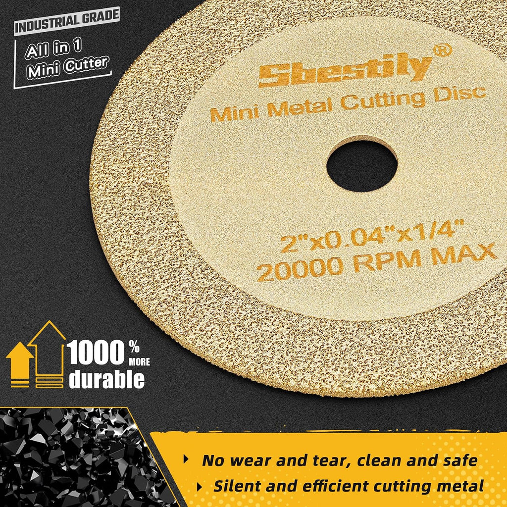 Sbestily Metal Diamond Cutting Wheel 2Inch Drill/Die Grinder Cut Off Wheel