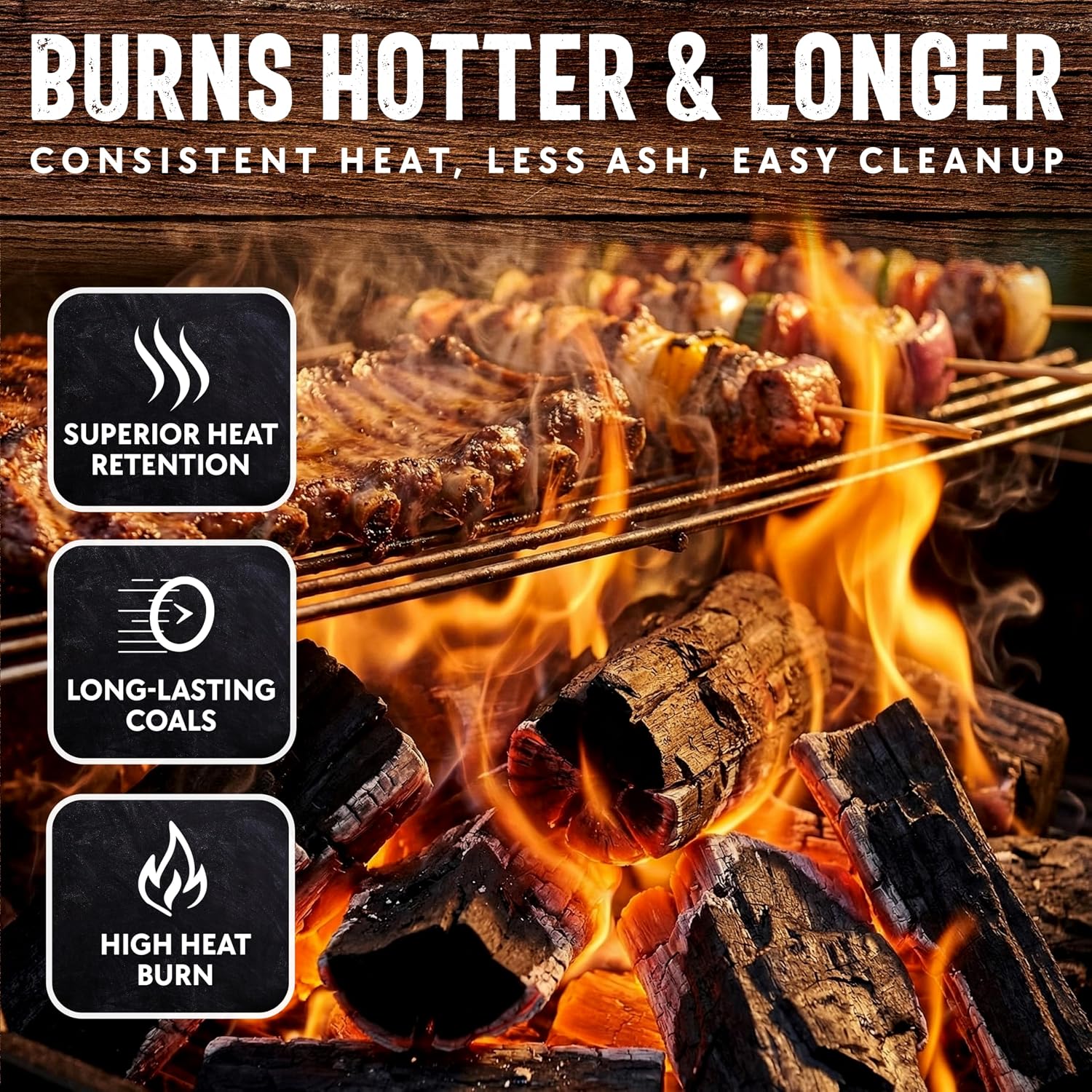 8 LB. All Natural Hardwood Lump Charcoal by Mr. Bar-B-Q - Premium Natural Charcoal for Grilling, BBQ, Smoking, Kamado