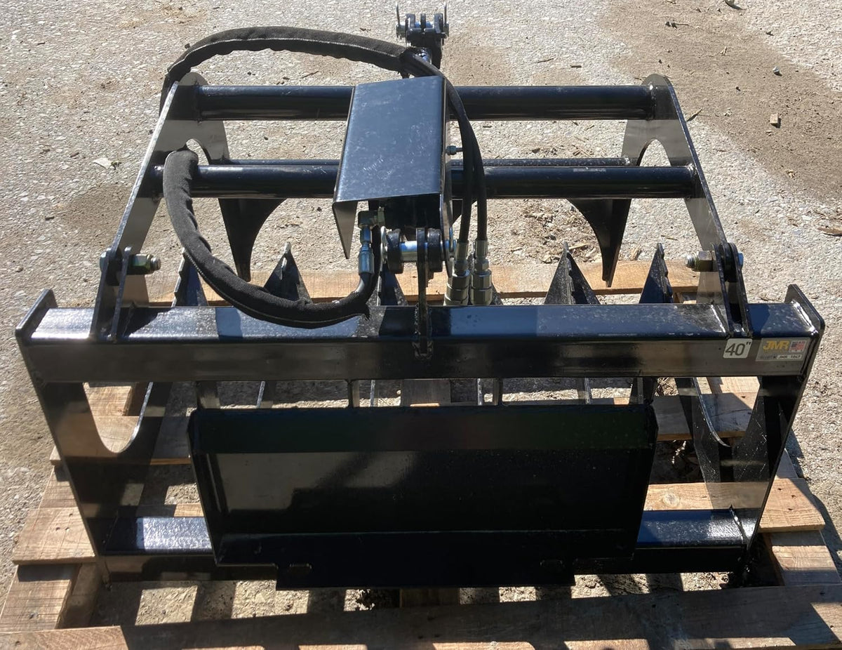 Single Cylinder 40in Root/Brush Grapple for Mini Loaders | Dingo Mount Material Handling Attachment
