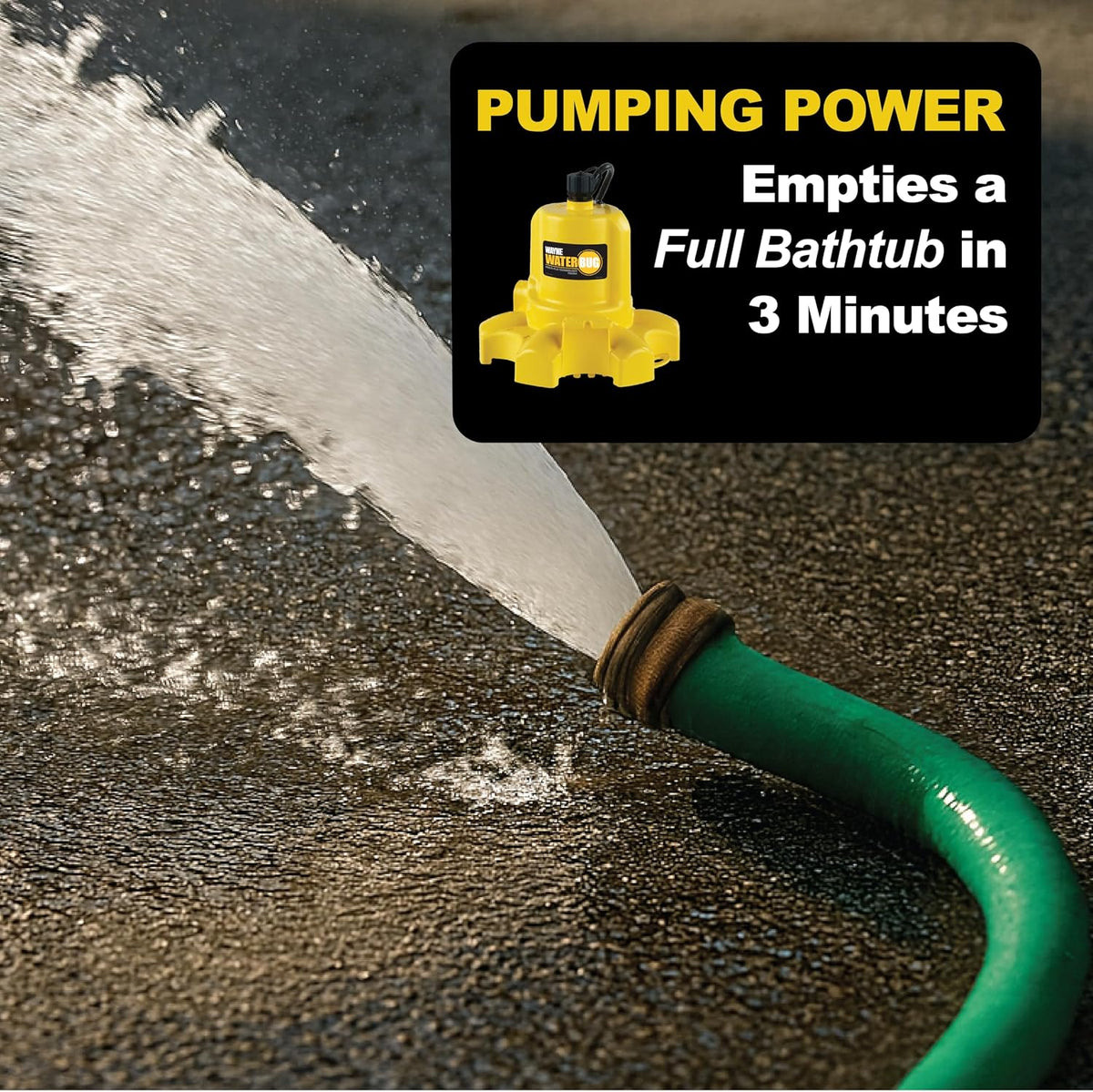 WAYNE WaterBUG Submersible Water Pump for Water Removal