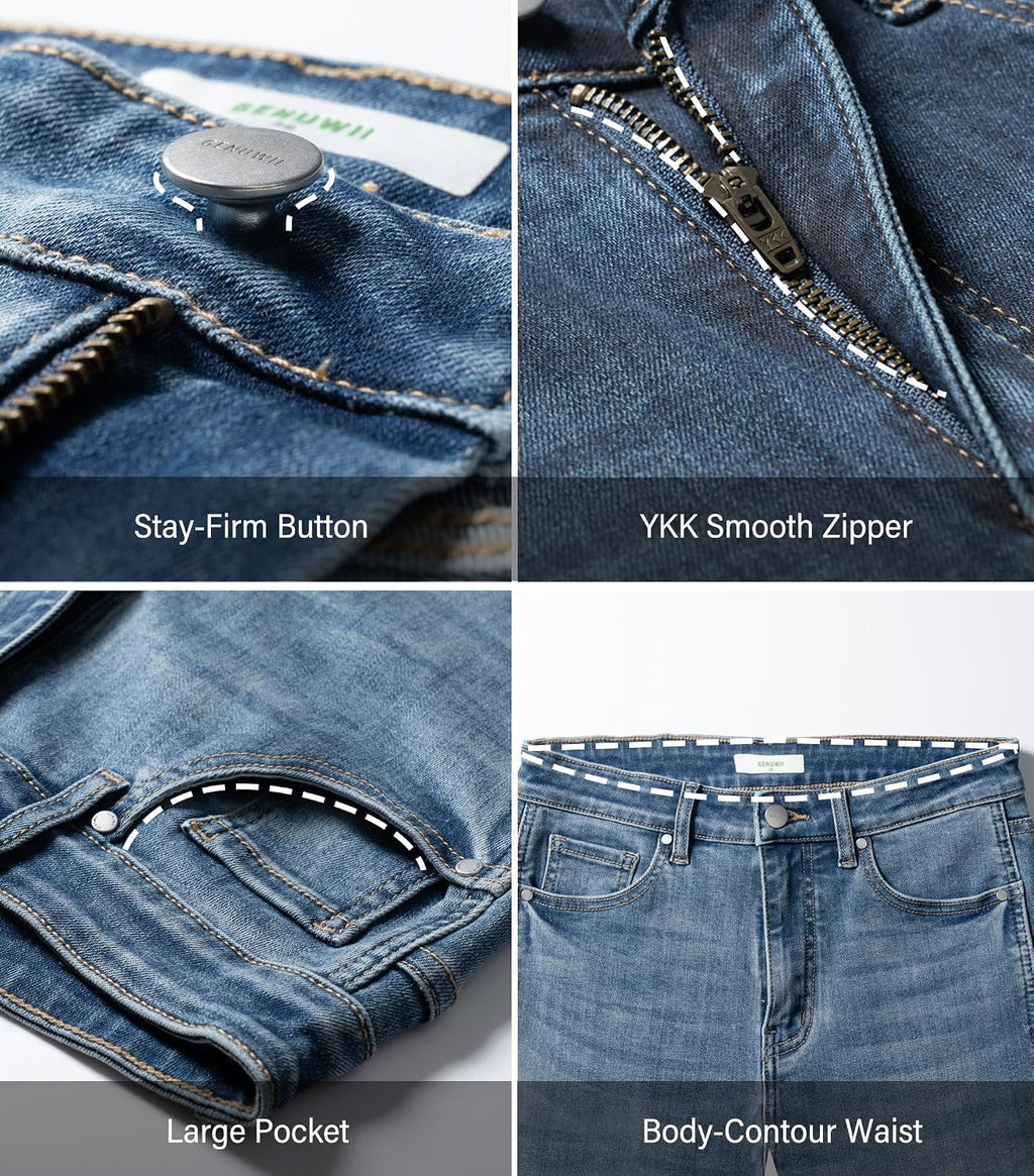 Ultra Stretch Skinny Jeans for Women with Pockets