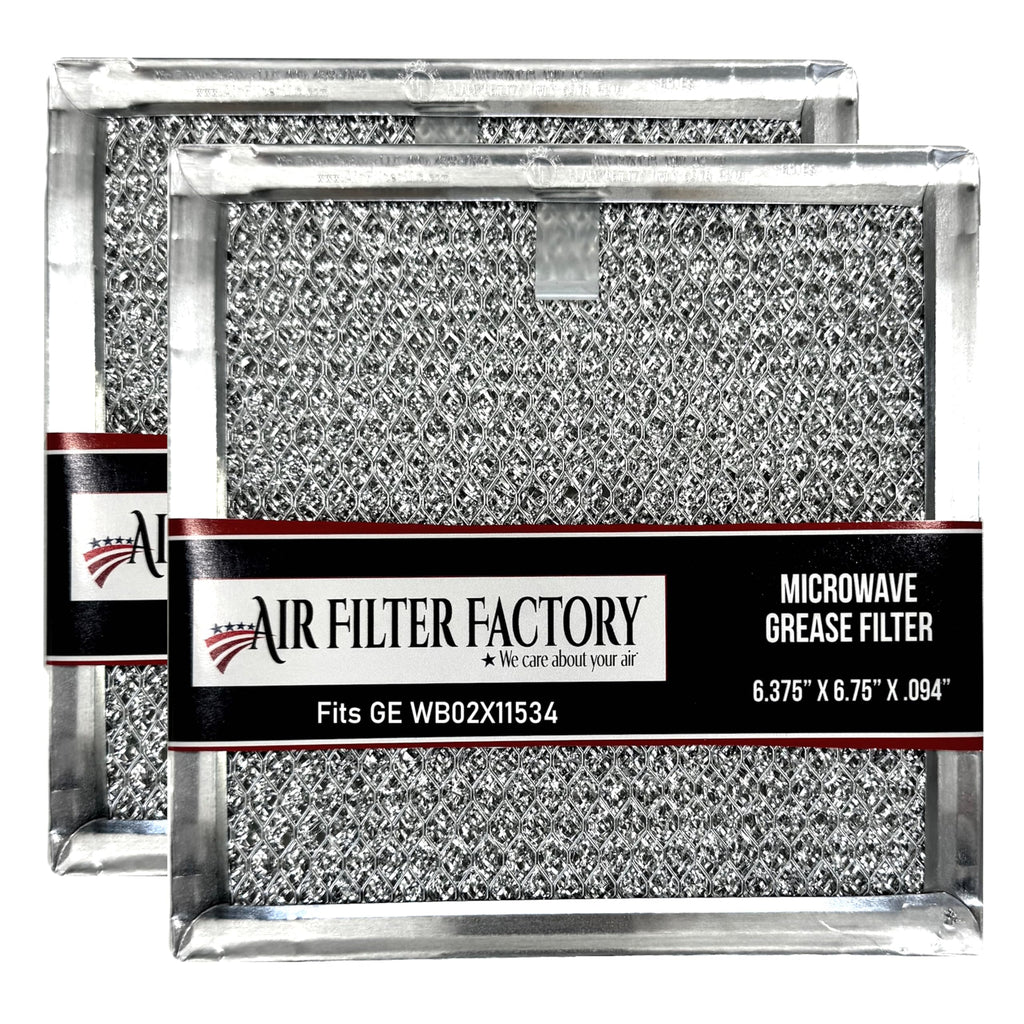 Microwave Grease Filter WB02X11534 Replacement for GE 2-Pack