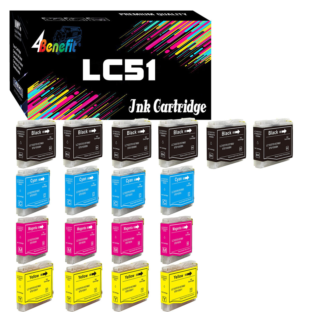 (Set of 18) Compatible LC51 Ink Cartridge Replacement LC-51 LC 51