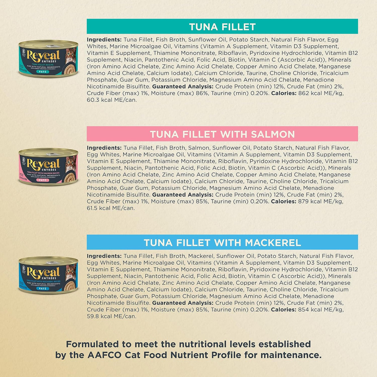 Entrées Fish Variety Paté Wet Cat Food 12-Pack 2.47 oz Cans