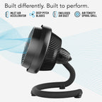623 Mid-Size Whole Room Air Circulator Fan, Black