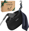 Golf Ball Cleaner Pouch in Gift Box, Club Cleaner For Golf Bag | Golf Club Washer with Zipper Pocket for Golf Club
