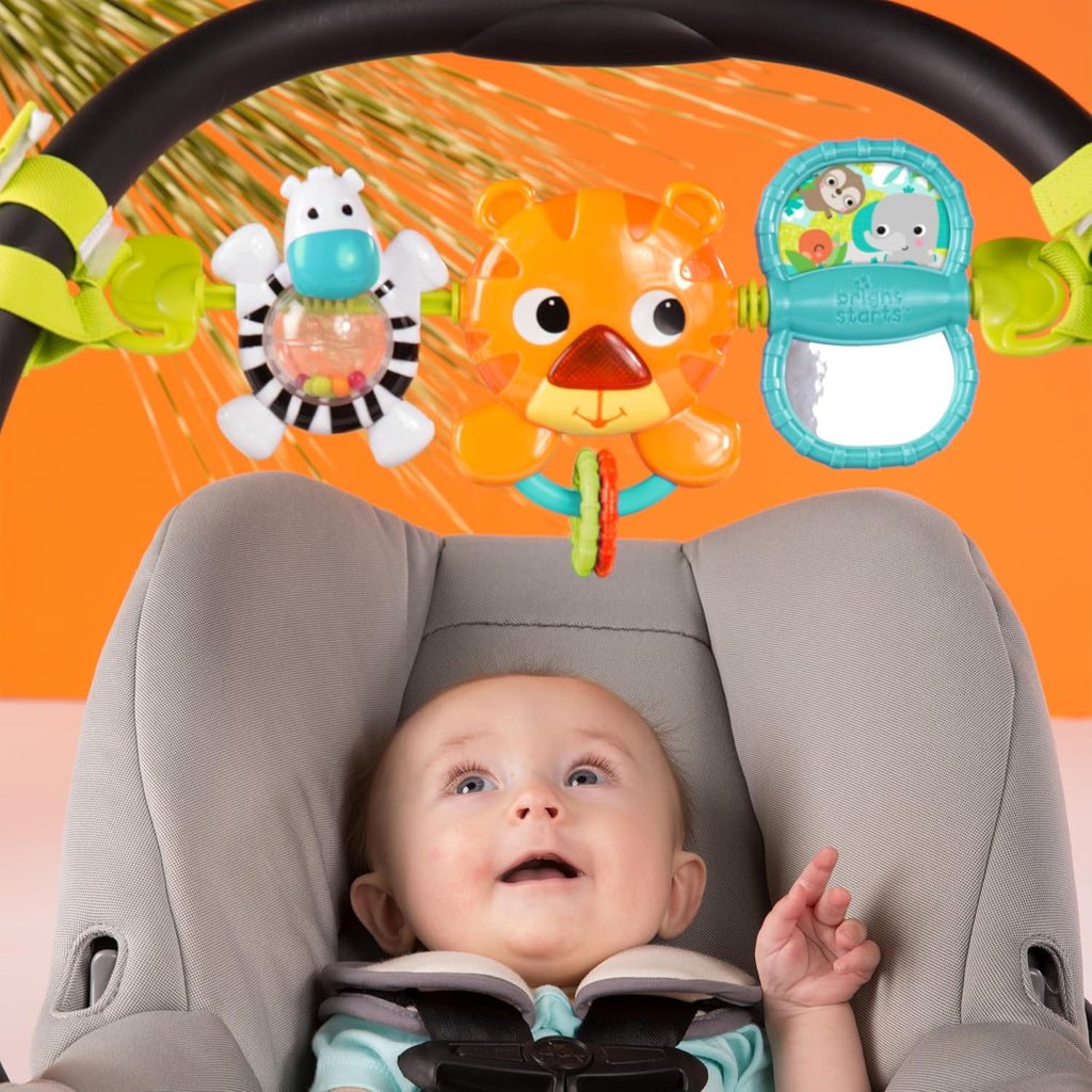 Take Along Musical Carrier Baby Activity Toy Bar, Hanging Car Seat Toy, 4 Fun Melodies, Fine Motor Skill Development