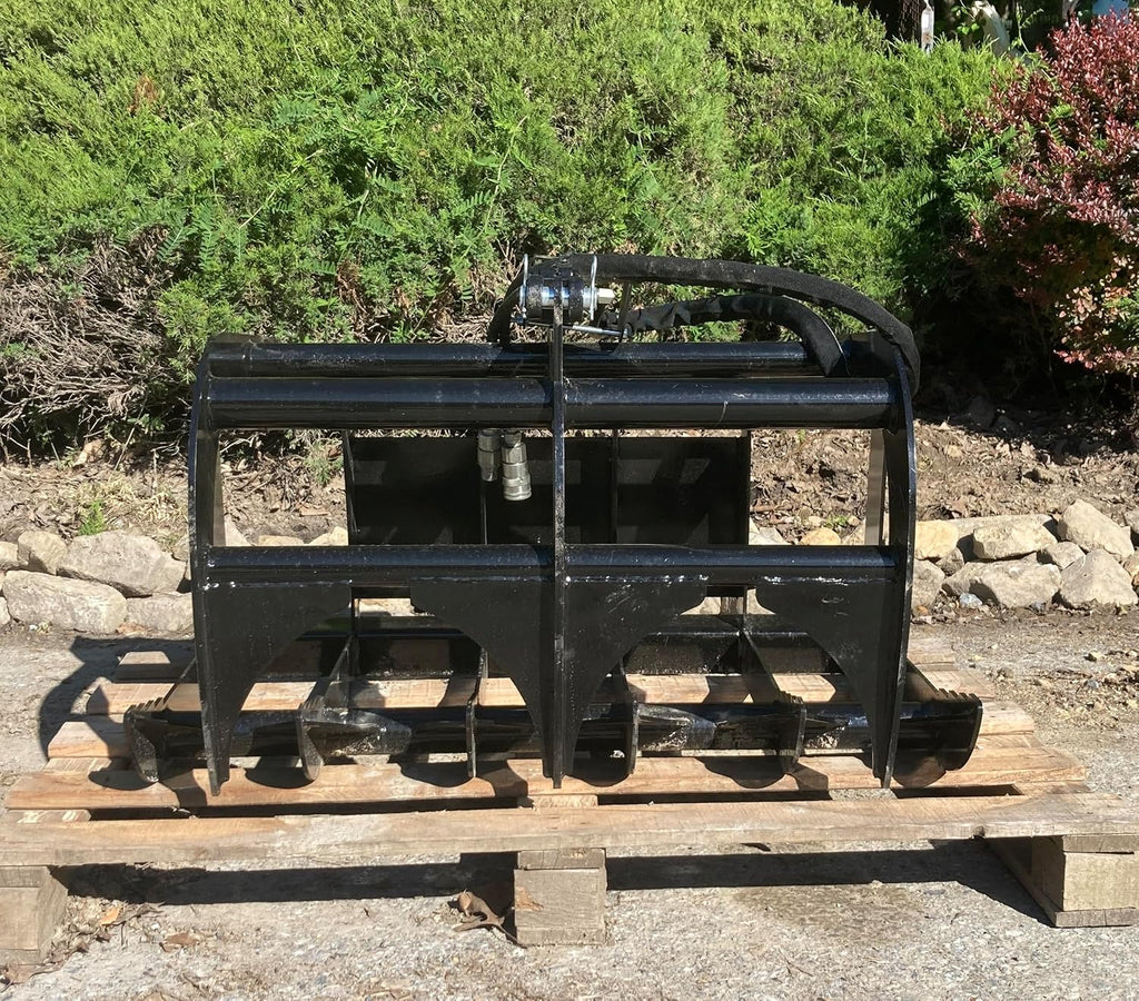Single Cylinder 40in Root/Brush Grapple for Mini Loaders | Dingo Mount Material Handling Attachment