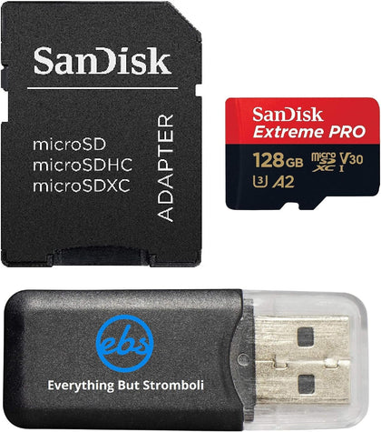 SanDisk 128GB Extreme Pro UHS-1 MicroSD Card Compatible with DJI Models | Works with Avata 2, Mini 4K Drones