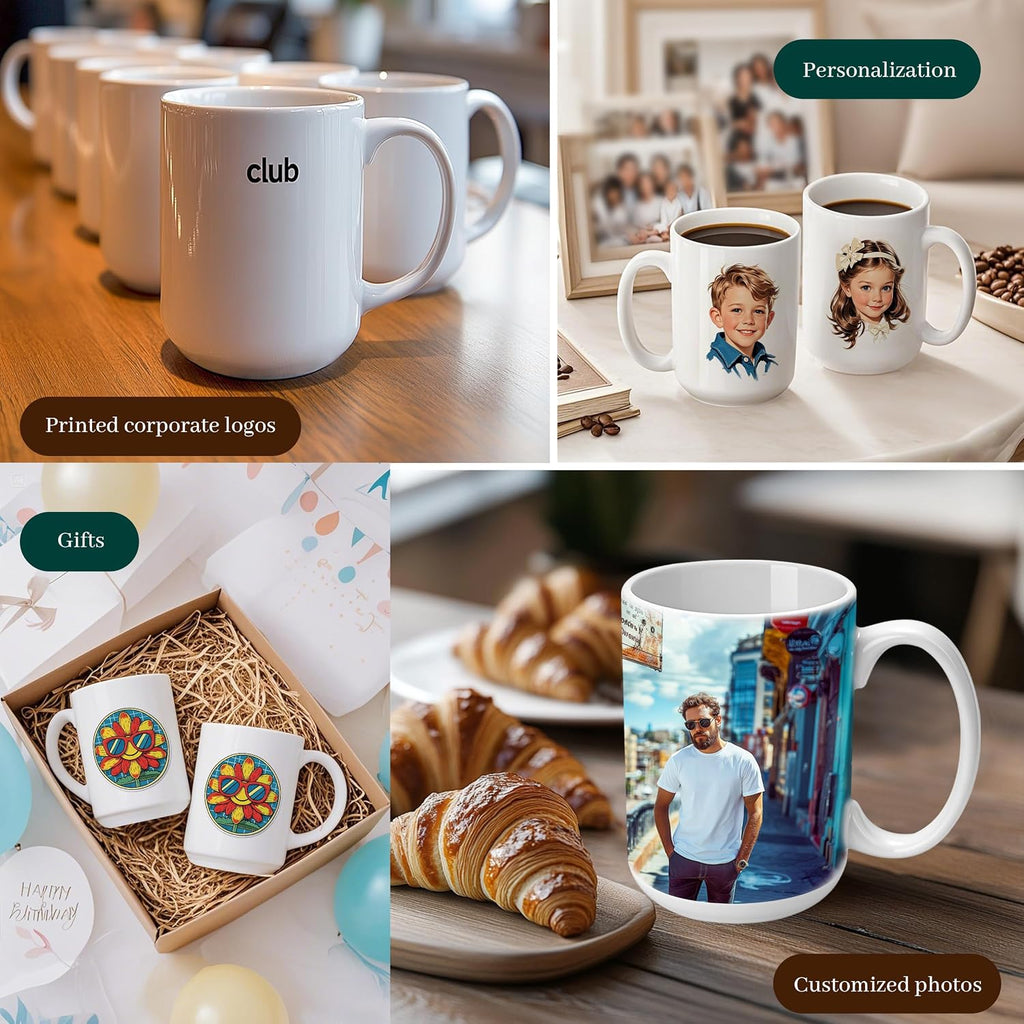 Sublimation Mugs 15 oz Coffee Mugs Bulk 12 Pack Tazas Para Sublimar