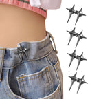 4 Sets Adjustable Jeans Button, No Need to Sew Detachable Button Pins