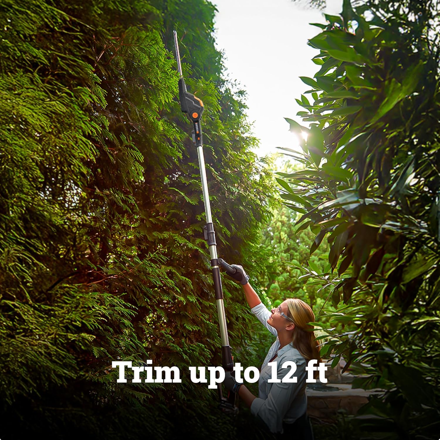 WG252 20V 2-in-1 Attachment Capable Hedge Trimmer