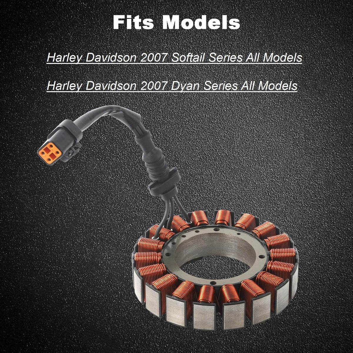 MINSTAR Harley Davidson Stator Assembly Fit For 2007 Softail Series, Dyan Series All Models