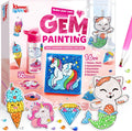 16 Projects Gem Painting, Kids Diamond Art Kit for Kids with 5D Diamond, Arts and Crafts for Girls Ages 6-12, Gem
