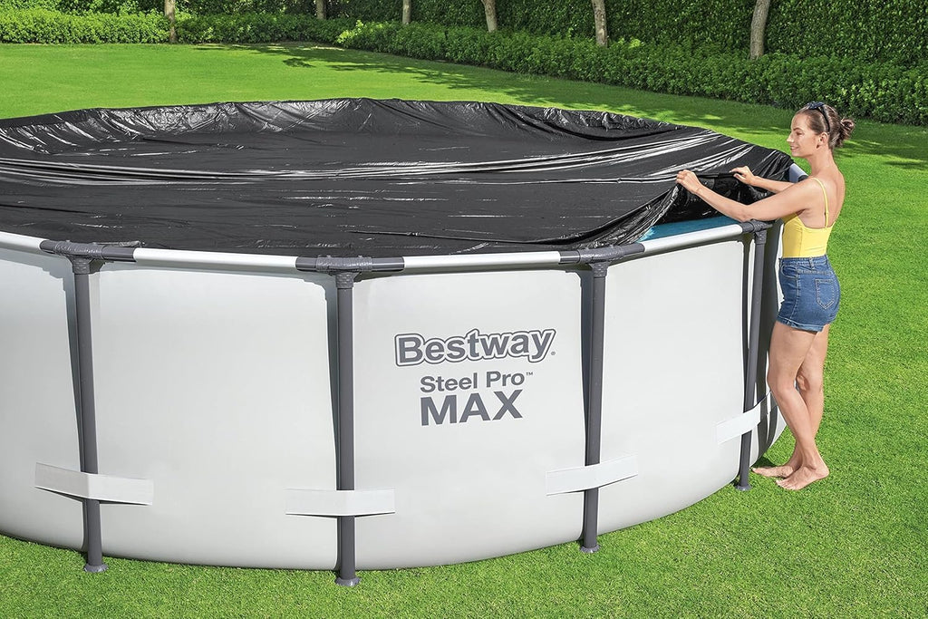 Flowlcear 10' Pool Cover | Fits Above Ground Pools Up to 10' in Diameter