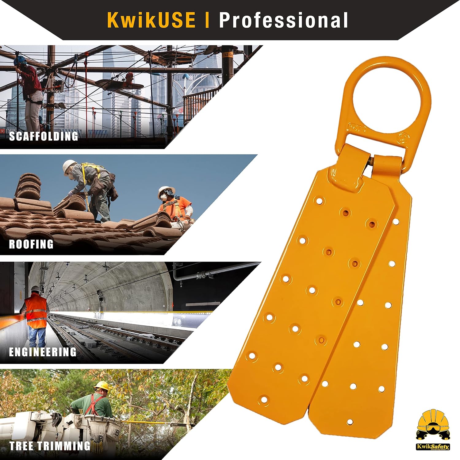 Charlotte, NC - TSUNAMI KIT [Premium BRAIDED ROPE] Vertical Lifeline, 1-D Ring Safety Harness, Lightweight Tool