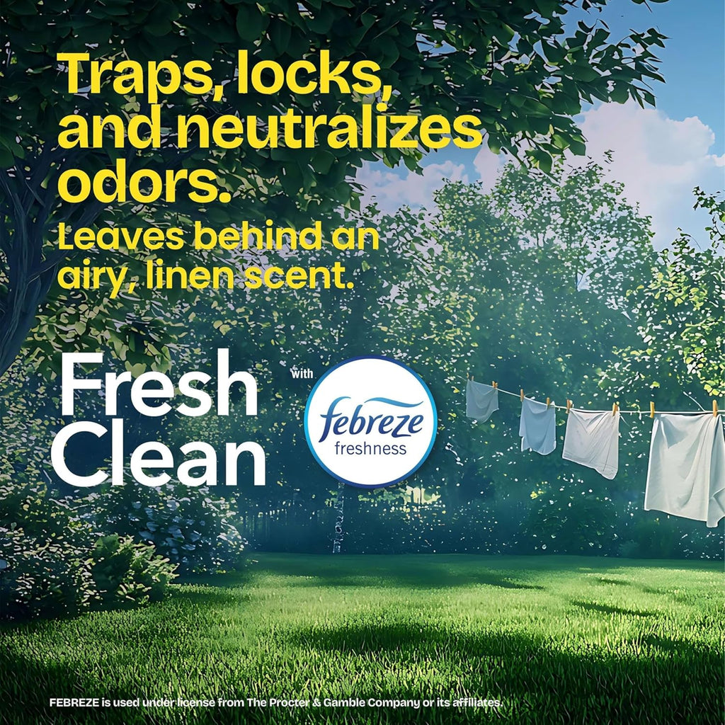 Tall Kitchen Drawstring Trash Bags - Odorshield 13 Gallon White Trash Bag, Febreze Fresh Clean, 110 Count