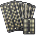 ElectroCookie Prototype PCB Solderable Breadboard for Electronics Projects Compatible for DIY Arduino Soldering Projects, Gold-Plated (5 Pack + 1 Mini Board, Matte Black)