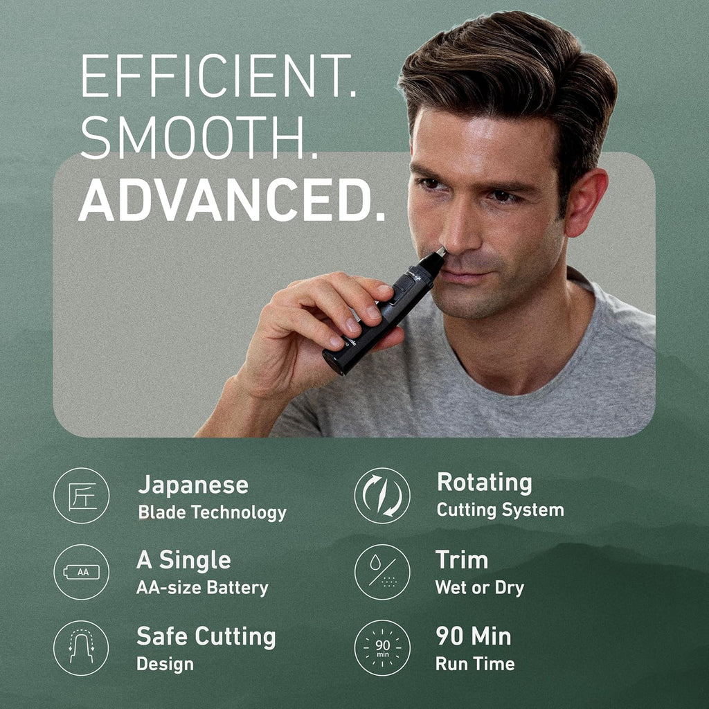 Men’s Ear and Nose Hair Trimmer, Wet Dry Hypoallergenic Dual Edge Blade, Ear Hair Trimmer for Men - ER-GN30-H