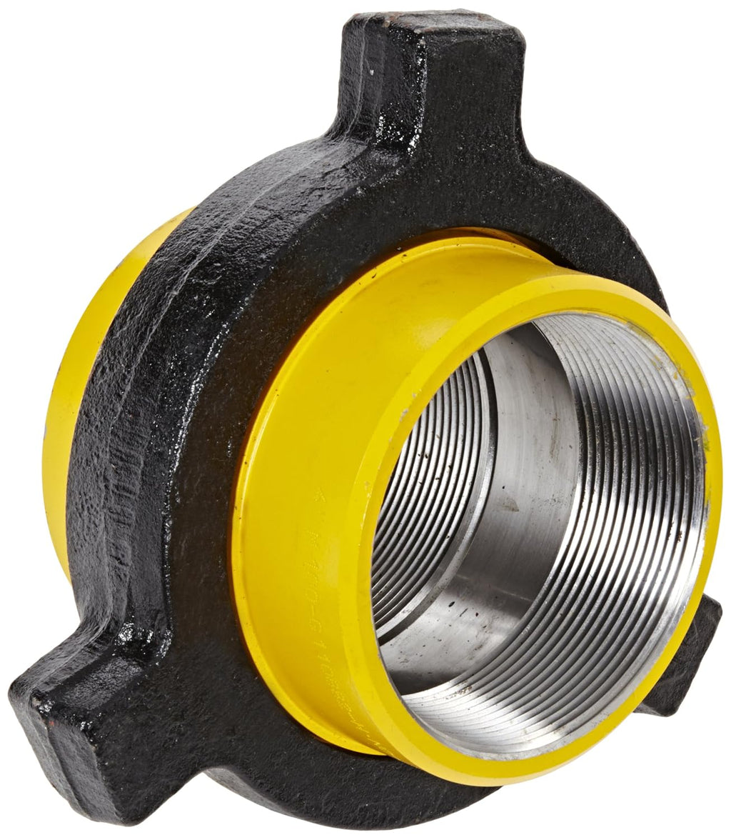 Dixon HU100400 Forged Steel Boss Fitting, Hammer Union, 4" Size, 1000 psi Pressure