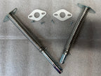 Gas Grill Burner Adjustable Corrigated Stainless Venturi Tubes Kit Adjusts 8" to 11"