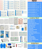 276 PCS Hard Shell Waterproof First Aid Kit