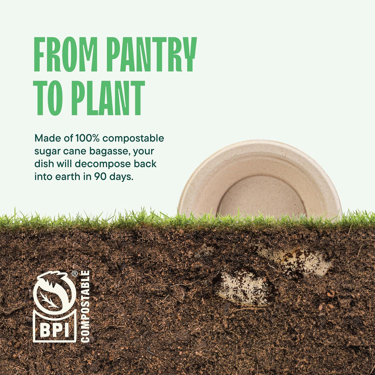 100% Compostable Paper Bowls 16 oz. [1000 Count] Heavy-Duty Soup Bowls - Natural Brown Color Unbleached Bagasse Bowls