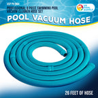Pool Vacuum Hose, 8 Piece Pool Hose Set, 40" Teal Flexible