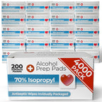 Alcohol Prep Pads, 70% Isopropyl Alcohol Wipes, 4000 Count