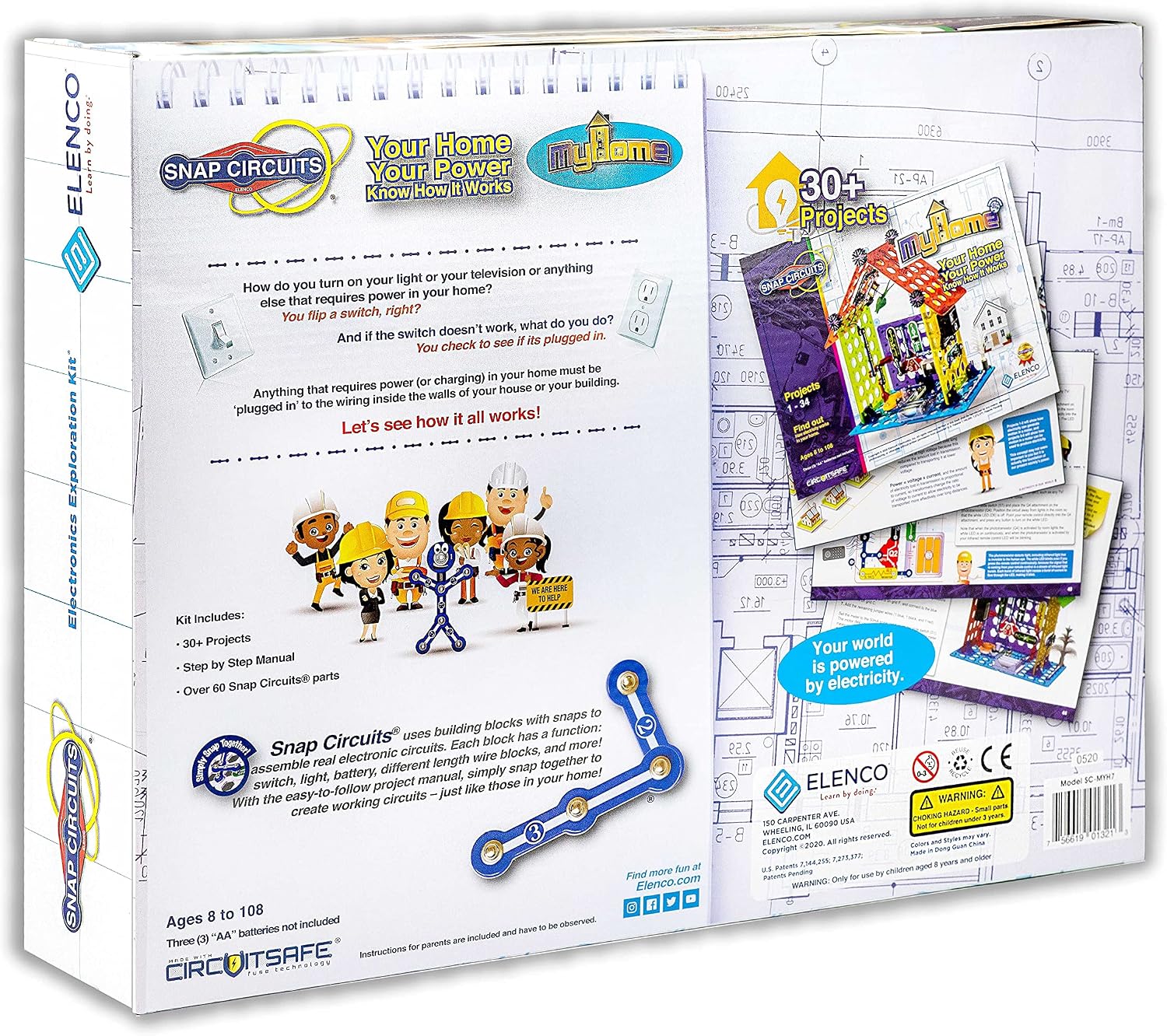 Elenco My Home Electronics Building Kit for Kids Ages 8 and Up