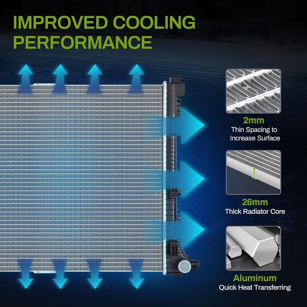 AUTOSAVER88 Radiator Compatible with 2018-2022 Chevrolet Equinox