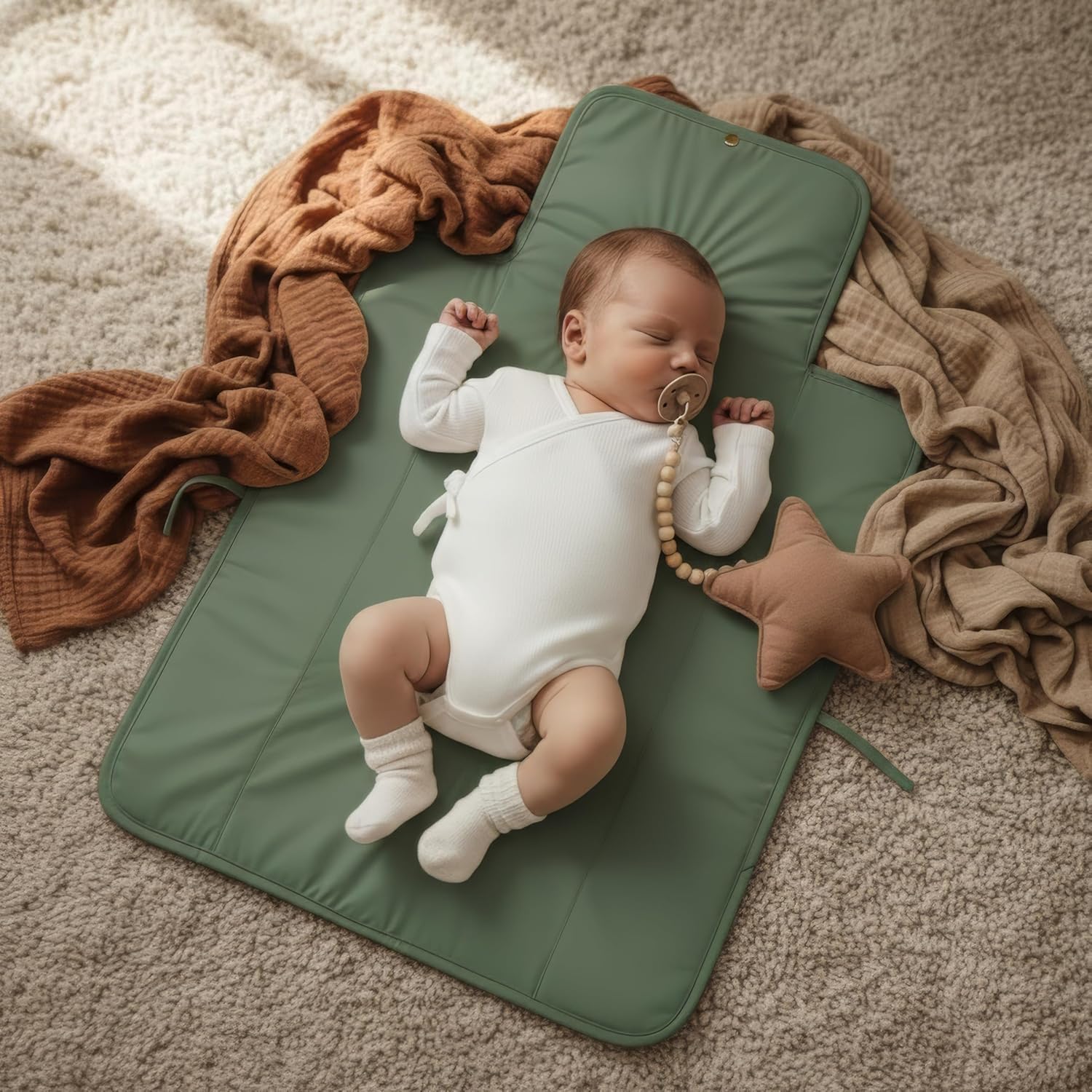 Portable Diaper Changing Pad - Soft and Easy to Clean Diaper Changing Mat for Babies - The Perfect Lightweight and