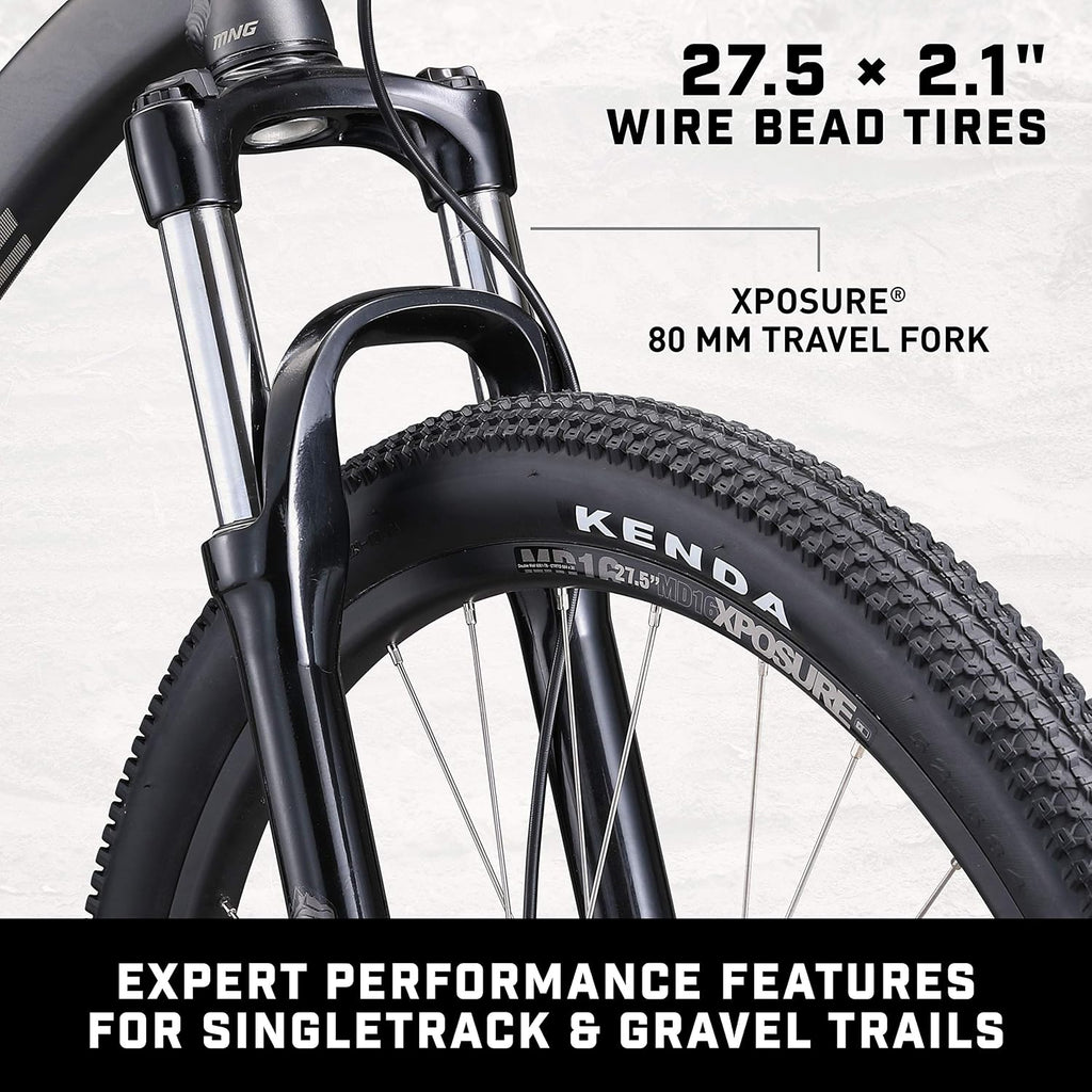 Switchback Comp Expert Sport Trail Mountain Bike for Adult Men Women, 16/18/21-Speed Options, 27.5-Inch Wheels, Disc