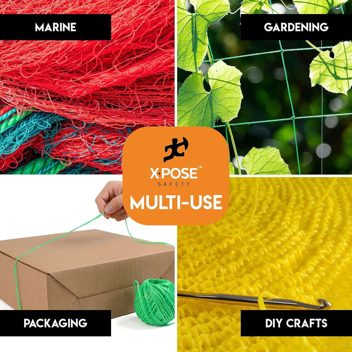 Parcel Twine - Polyester Cord Twine String 225' - Extra Strong Thick White String Spool - Ties Easily and Securely