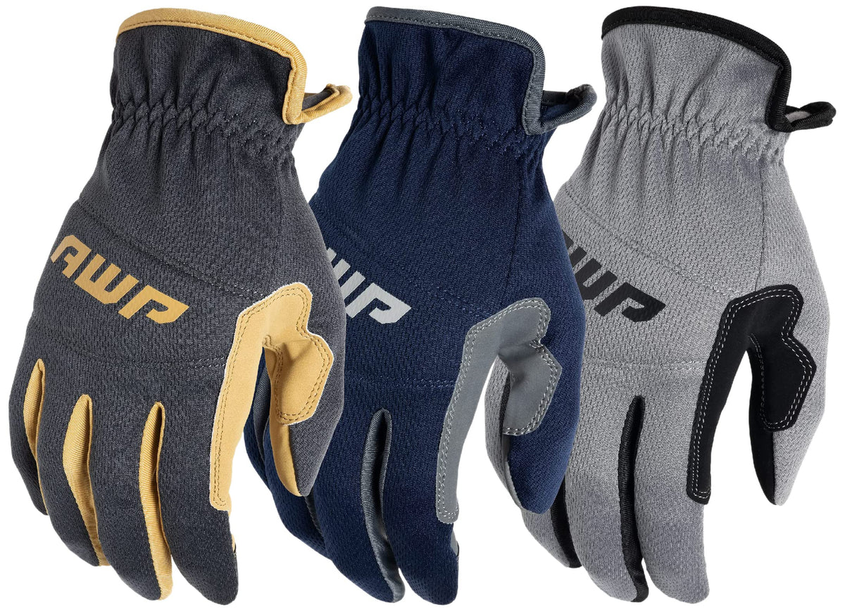 Utility Work Gloves, XLarge, 3 Pair Pack, Touchscreen Compatible