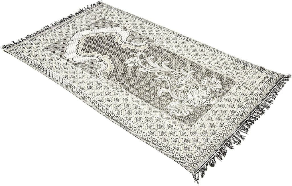 Ottoman Turkish Style Muslim Prayer Rug, Floral Pattern Prayer Mat (One Thin Prayer Rug)