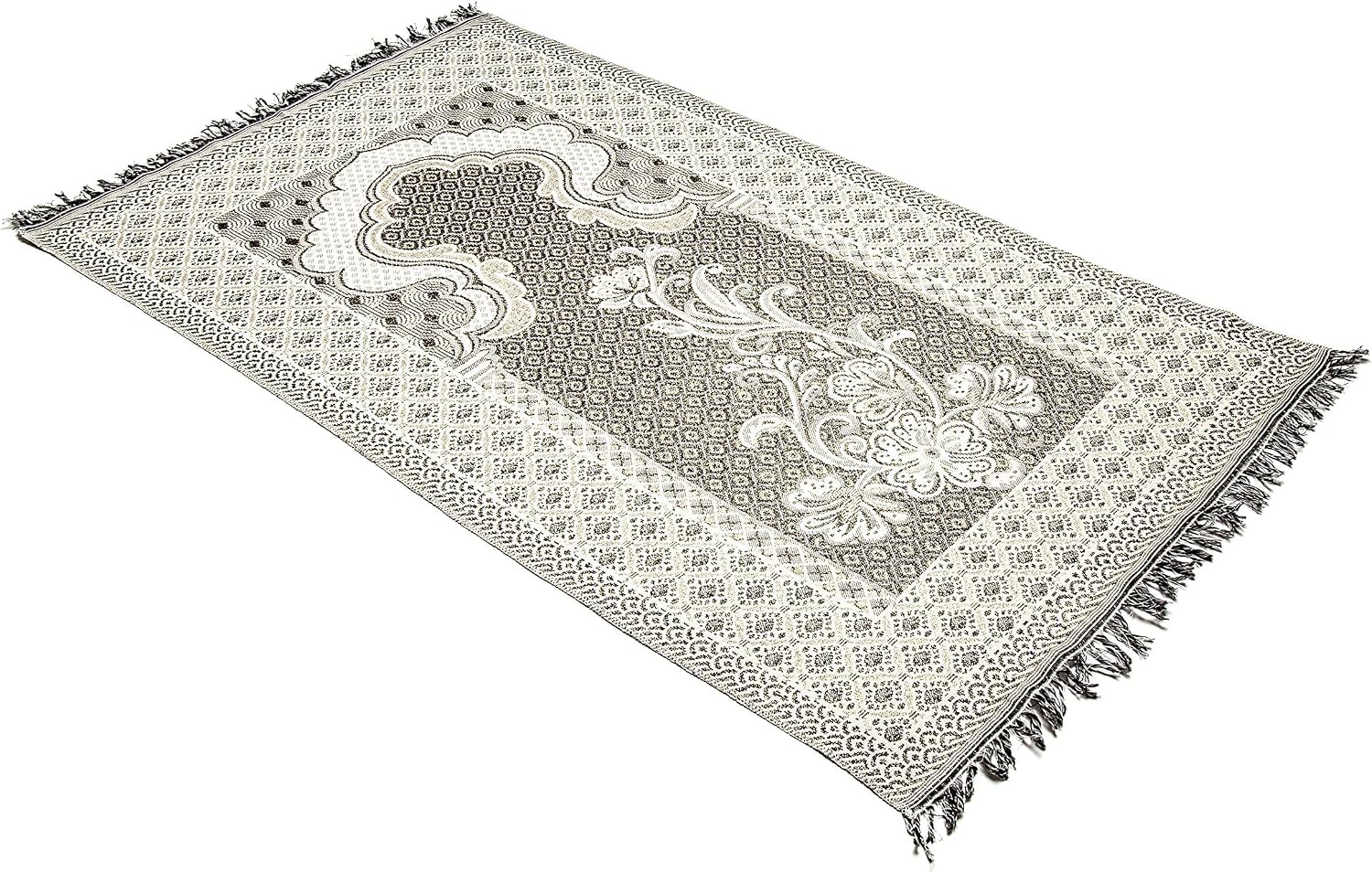 Ottoman Turkish Style Muslim Prayer Rug, Floral Pattern Prayer Mat (One Thin Prayer Rug)