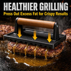 Smash Burger Press Kit, Cast Iron Burger Smasher, Steak Weight