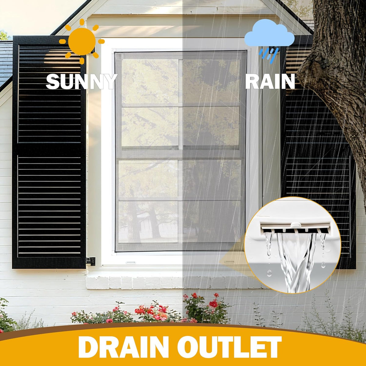 32" x 36" Vinyl Double Hung Window, White