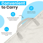 Mesh XL Laundry Bag 24"x36" 2-Pack with Shoulder Strap, Grey
