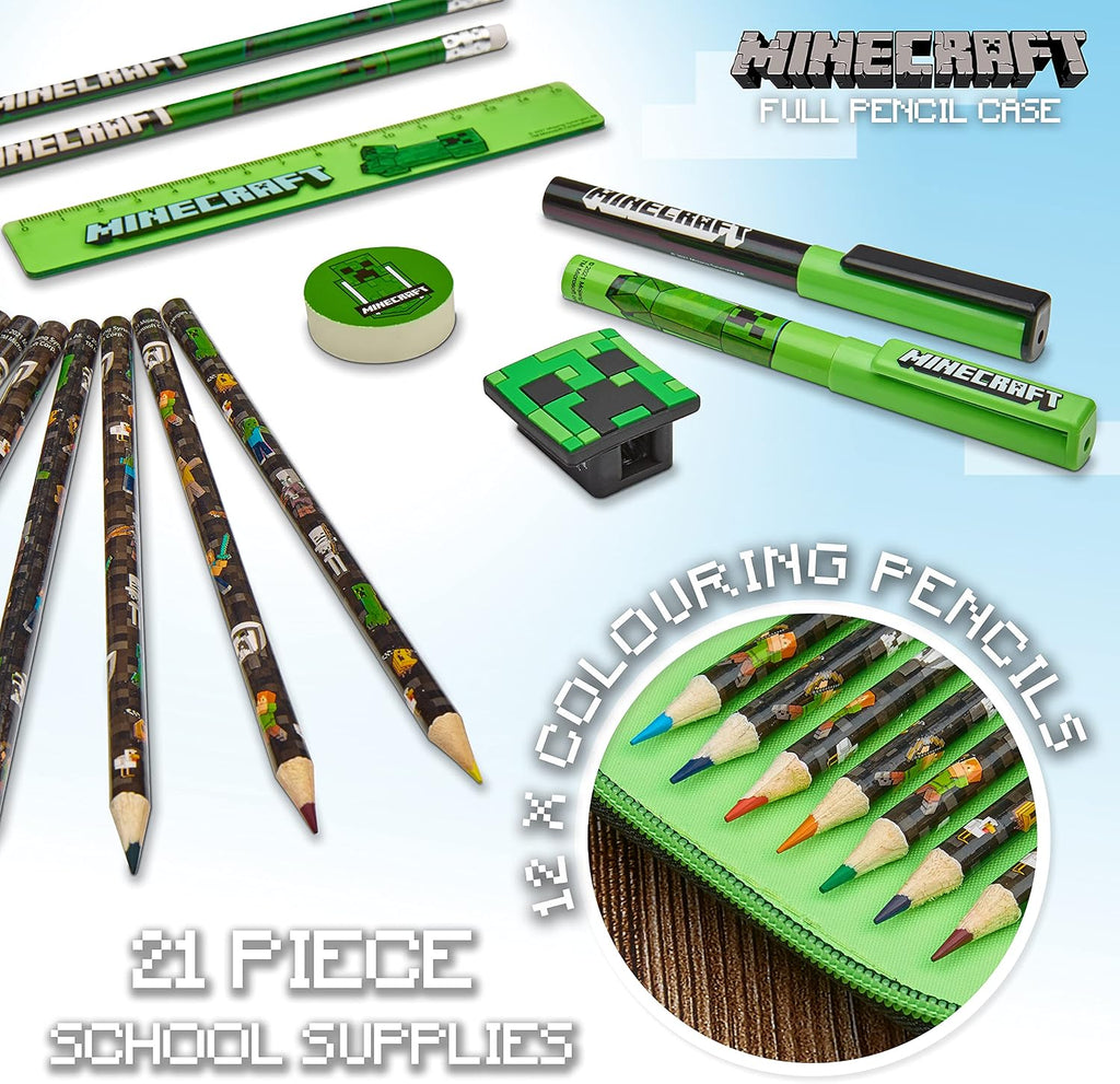 Kids Pencil Case Stationery Pens Colored Pencils Notebook School Supplies Gamer Gifts for Boys
