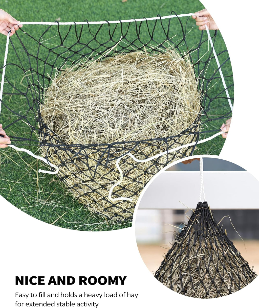 Slow Feed Hay Net Horse-Black