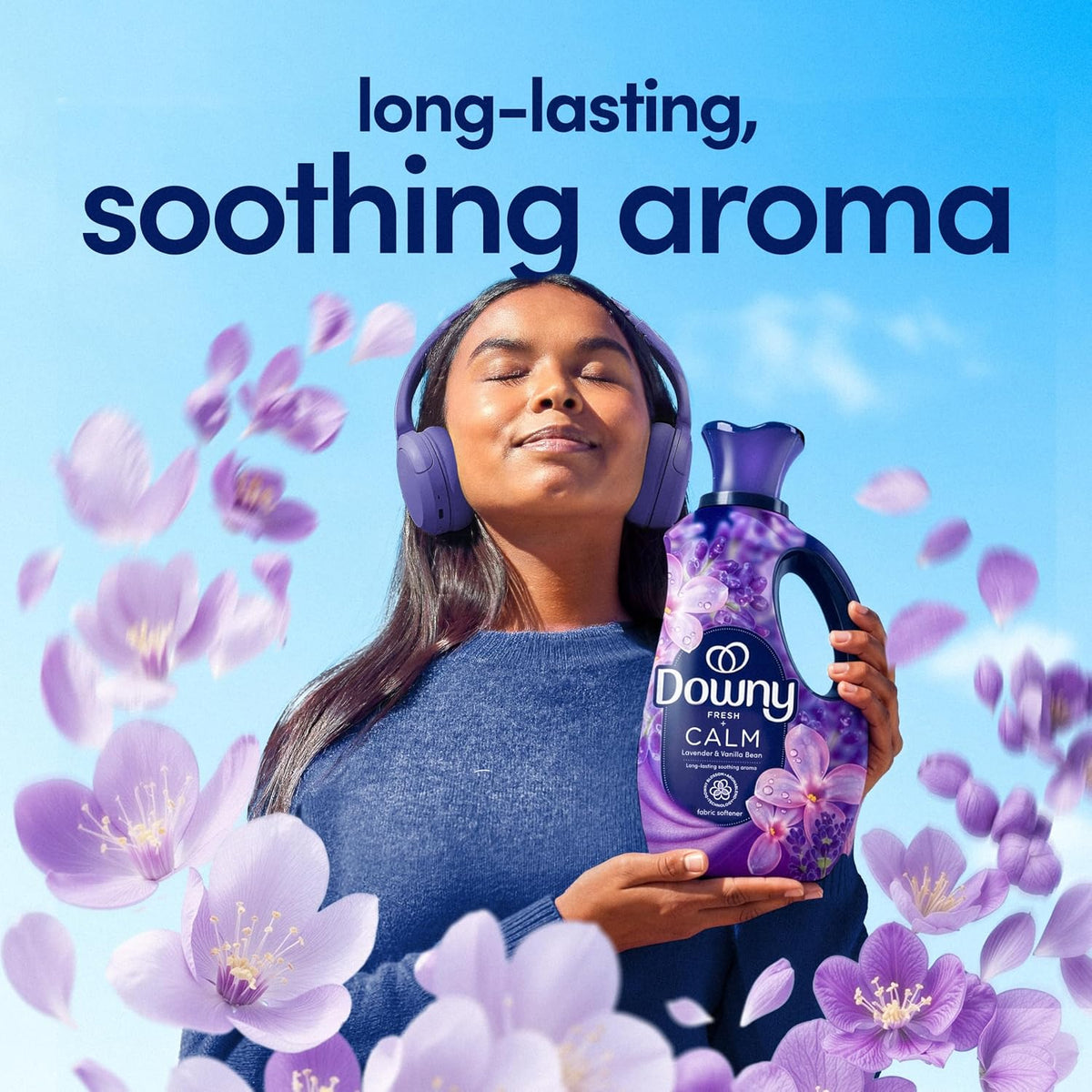 Ultra Soft Fabric Softener Liquid, Calm, Lavender and Vanilla Bean, 56 fl oz, 83 Loads